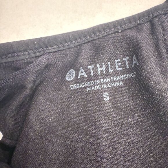 Athleta Black Strappy‎ Back Sports Bra – Size Small, Minimalist Fit - Picture 3 of 4